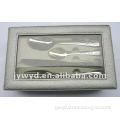 24 pcs stainless steel cutlery set with leather case